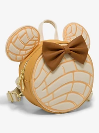 Loungefly Disney Minnie Mouse White Concha Convertible Mini Backpack - BoxLunch Exclusive