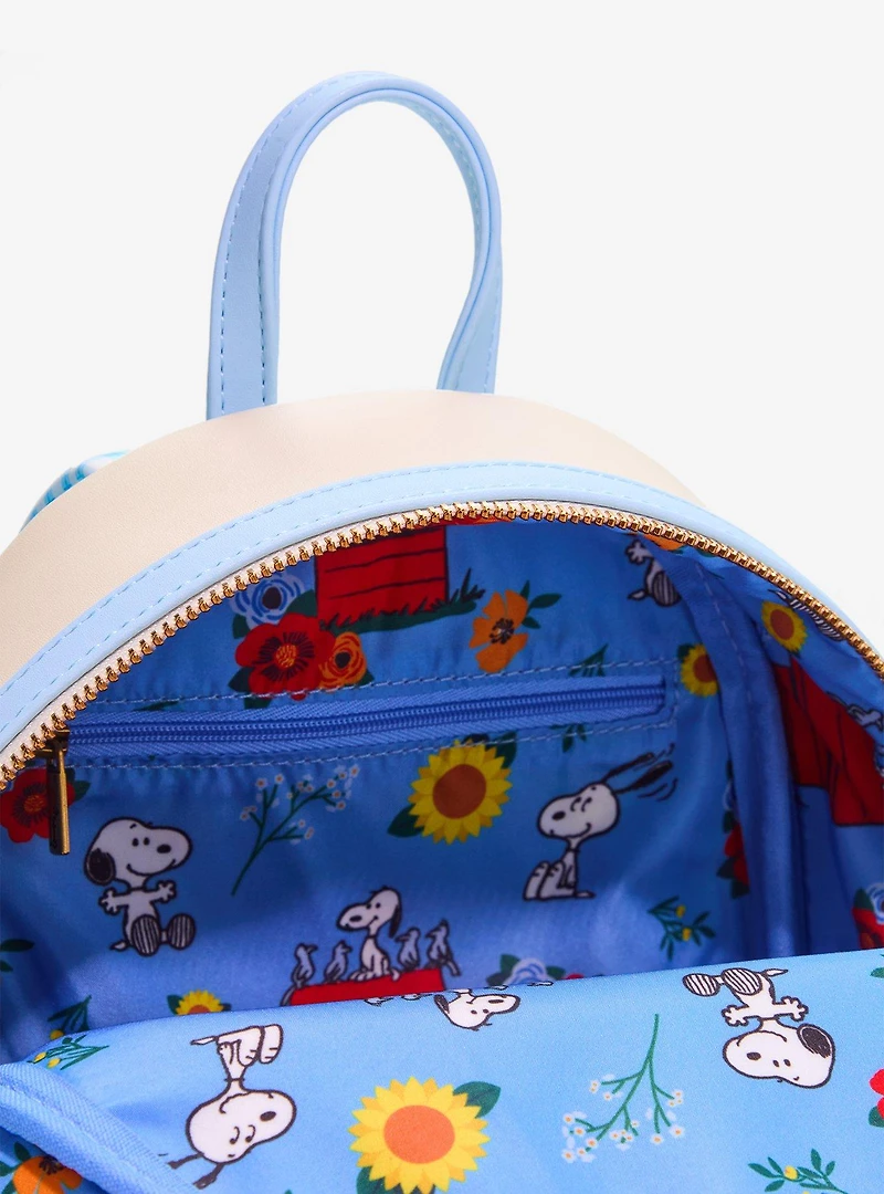 Peanuts Snoopy Doghouse Gingham Mini Backpack — BoxLunch Exclusive