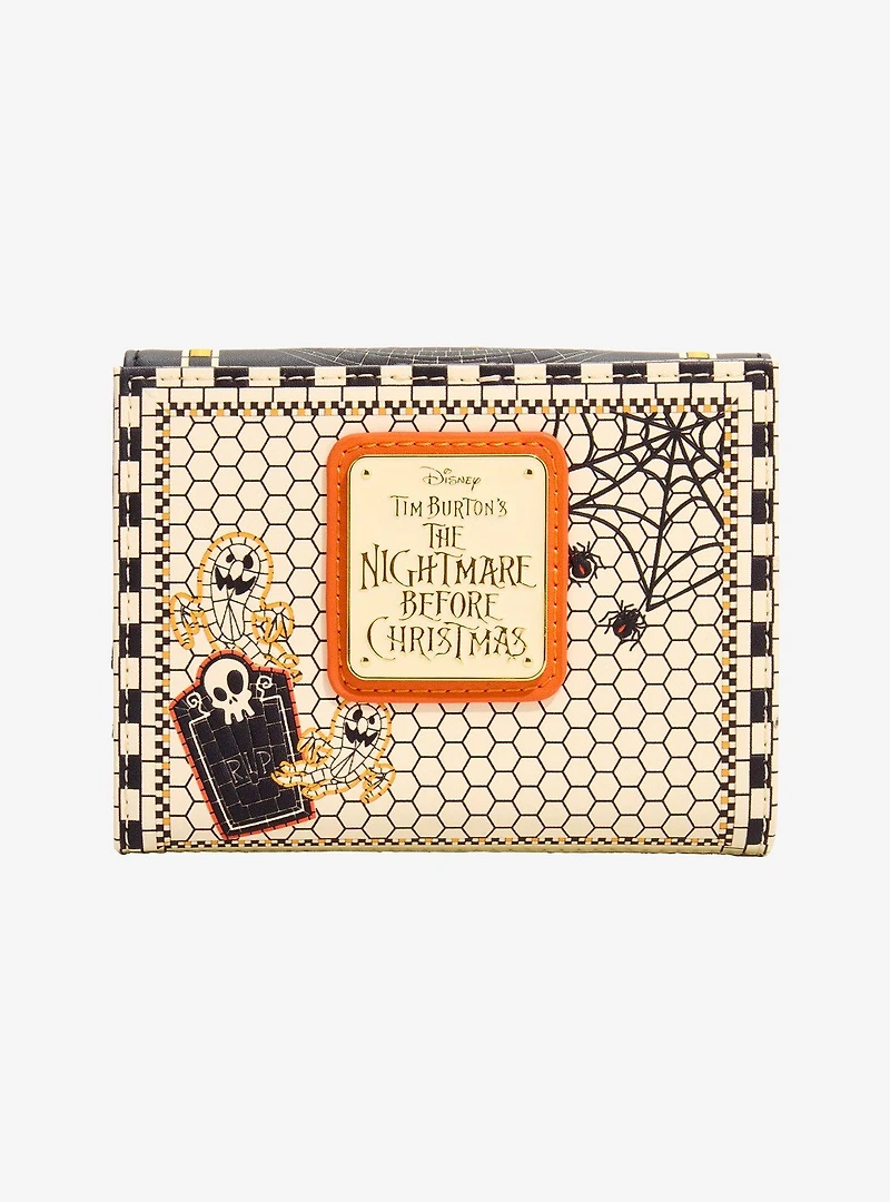 Loungefly Disney The Nightmare Before Christmas Mosaic Hill Scene Wallet - BoxLunch Exclusive