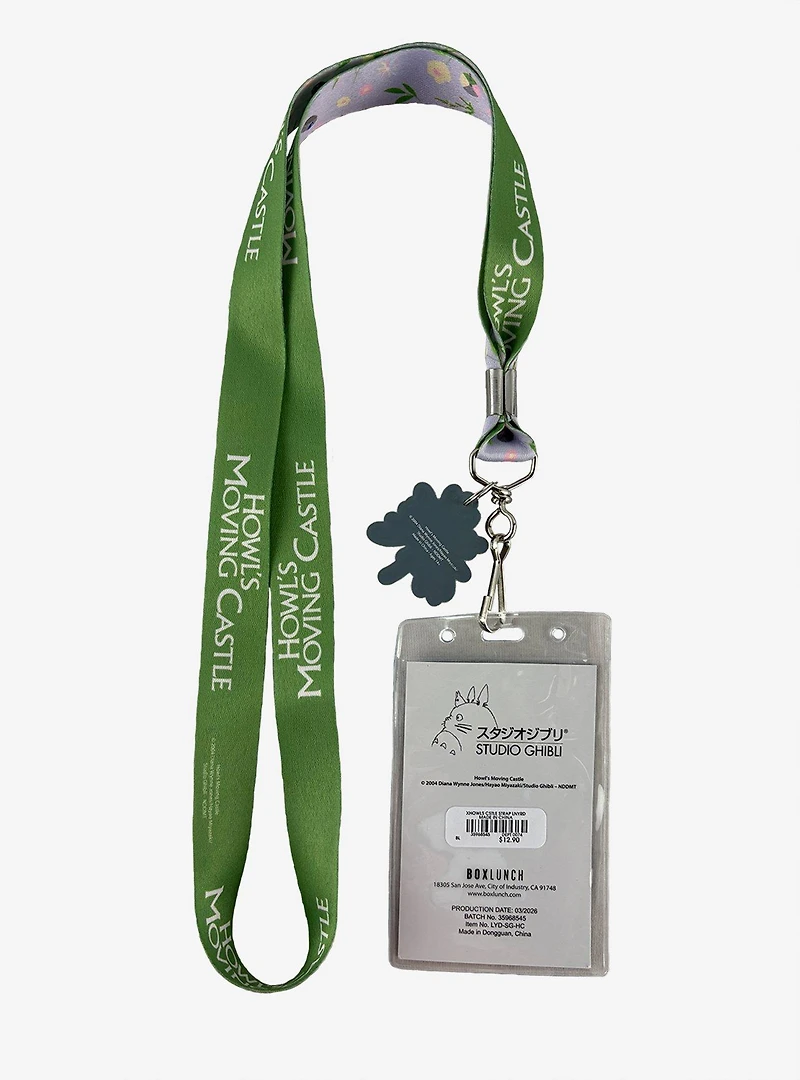 Studio Ghibli® Howl's Moving Castle Floral Lanyard — BoxLunch Exclusive