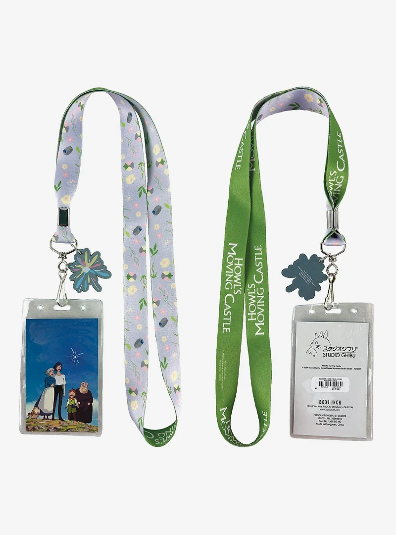 Studio Ghibli® Howl's Moving Castle Floral Lanyard — BoxLunch Exclusive