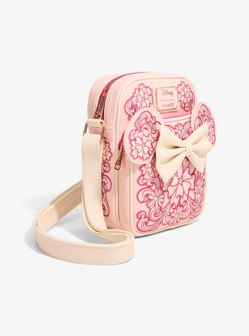 Loungefly Disney Minnie Mouse Floral Ears Crossbody Bag - BoxLunch Exclusive