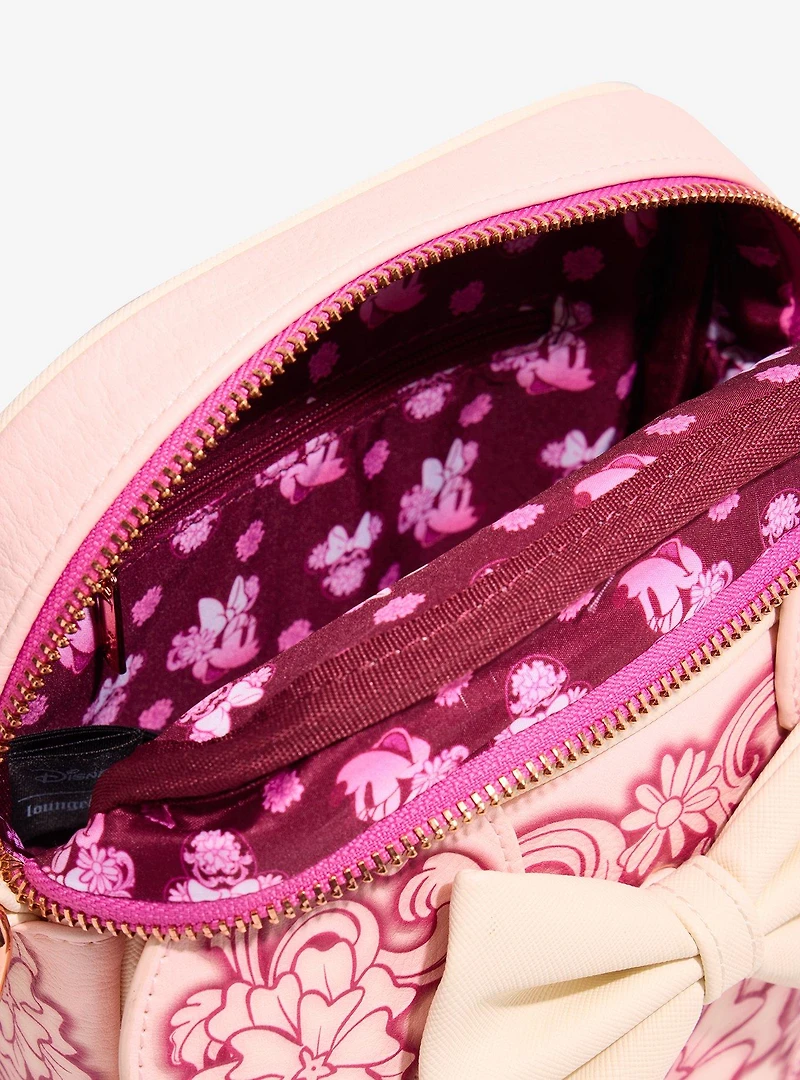 Loungefly Disney Minnie Mouse Floral Ears Crossbody Bag - BoxLunch Exclusive