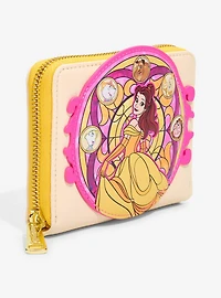 Loungefly Disney Beauty and the Beast Belle Stained Glass Zip Wallet — BoxLunch Exclusive