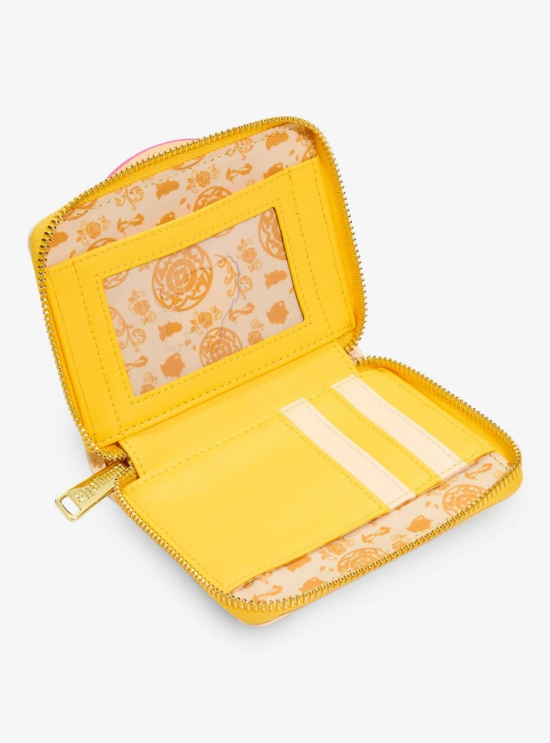 Loungefly Disney Beauty and the Beast Belle Stained Glass Zip Wallet — BoxLunch Exclusive