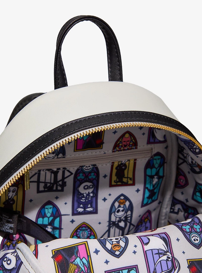 Loungefly Disney The Nightmare Before Christmas Stained Glass Mini Backpack — BoxLunch Exclusive