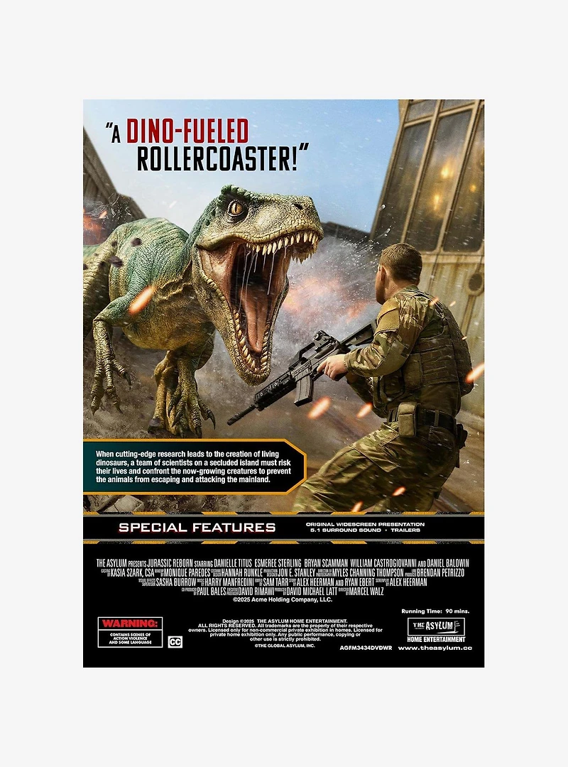 Jurassic Reborn Digital Video Disc