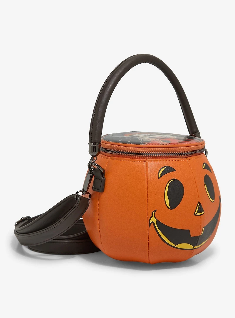 Loungefly Disney Mickey & Minnie Lenticular Figural Pumpkin Crossbody Bag - BoxLunch Exclusive