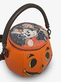 Loungefly Disney Mickey & Minnie Lenticular Figural Pumpkin Crossbody Bag - BoxLunch Exclusive