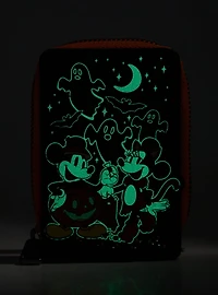 Loungefly Disney Mickey & Minnie Halloween Costumes Glow-in-the-Dark Accordion Wallet - BoxLunch Exclusive
