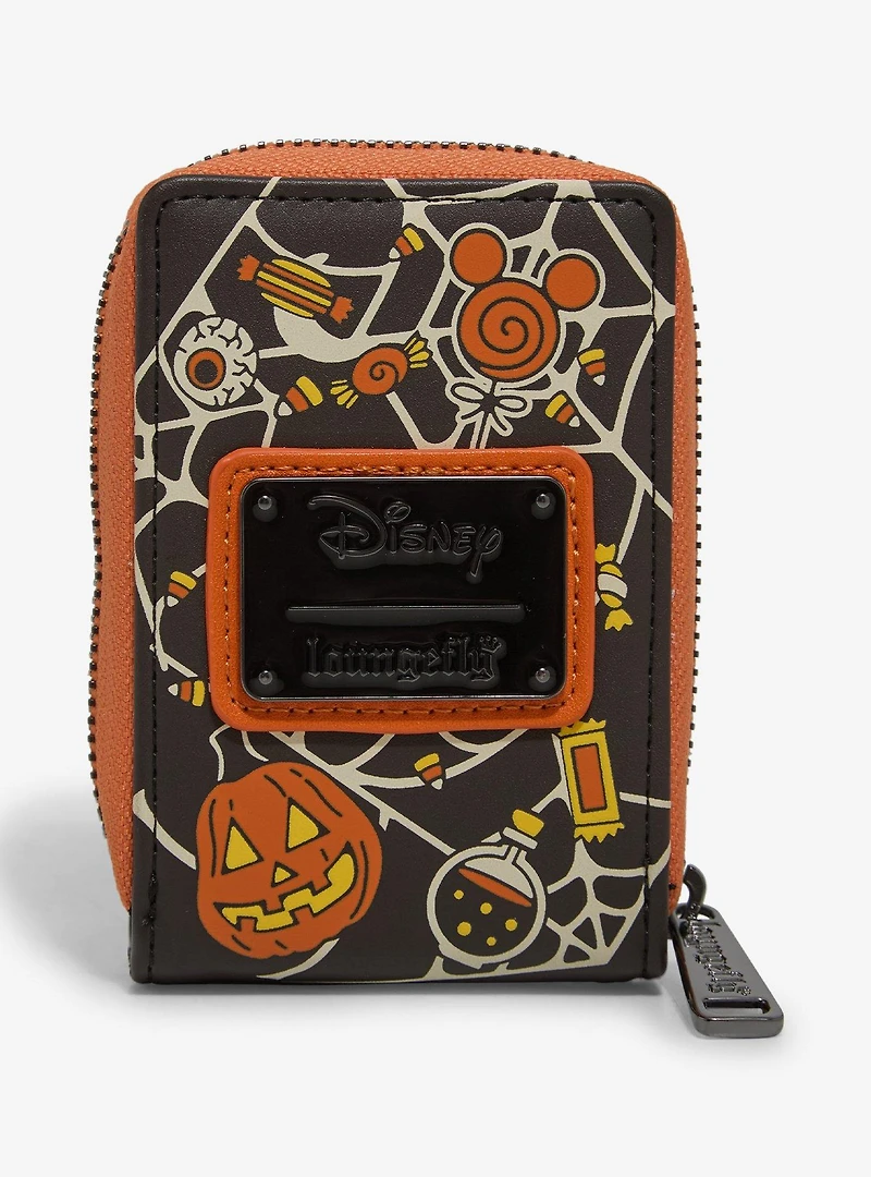 Loungefly Disney Mickey & Minnie Halloween Costumes Glow-in-the-Dark Accordion Wallet - BoxLunch Exclusive