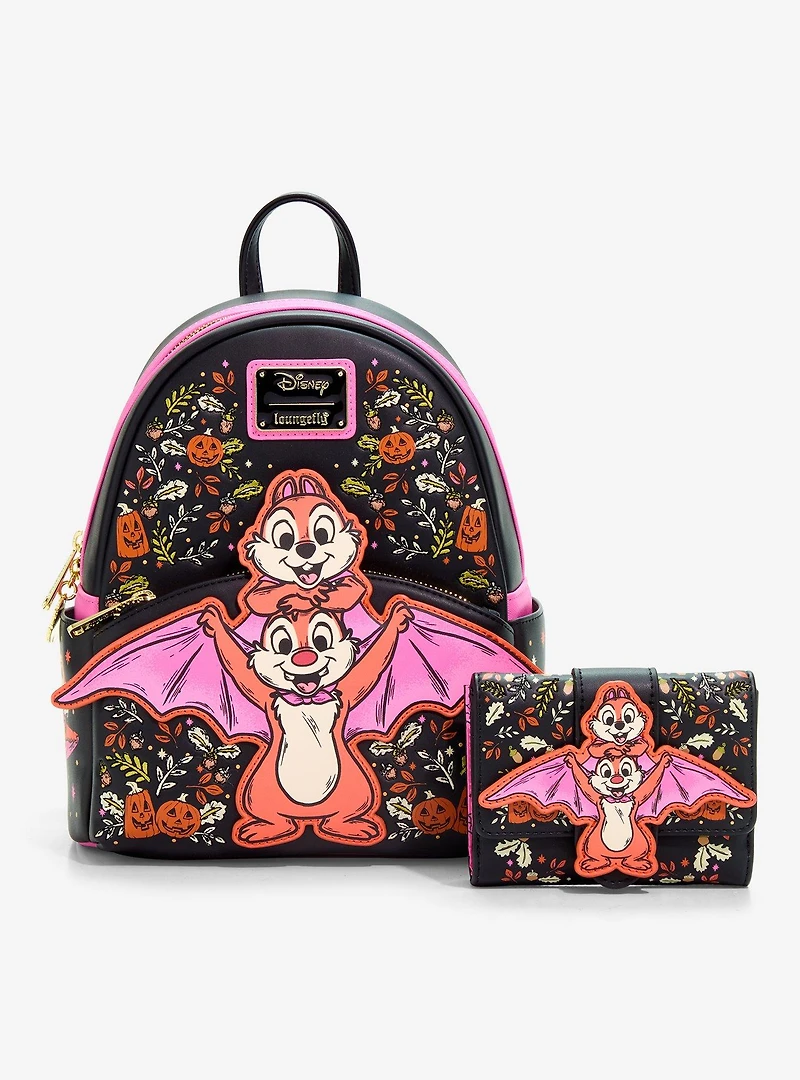 Loungefly Disney Chip & Dale Bat Zip Wallet — BoxLunch Exclusive