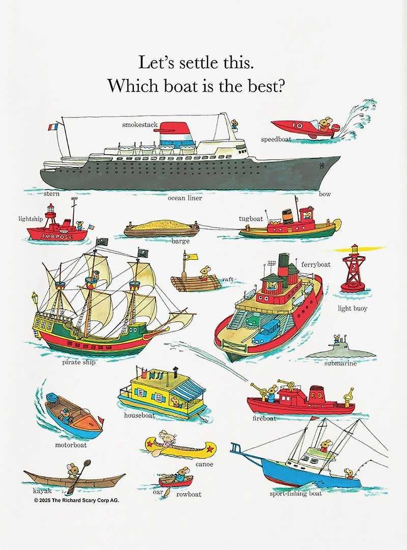 Richard Scarry Best Boat T-Shirt