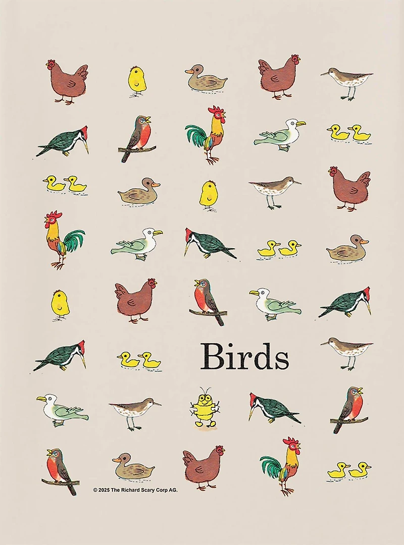 Richard Scarry Birds Variety T-Shirt
