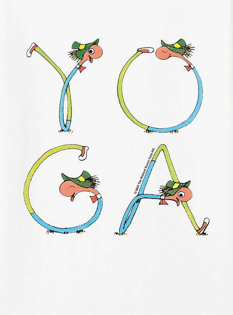 Richard Scarry Yoga Worm T-Shirt