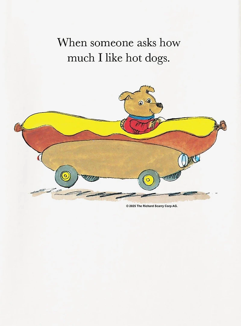 Richard Scarry Hot Dog Car T-Shirt