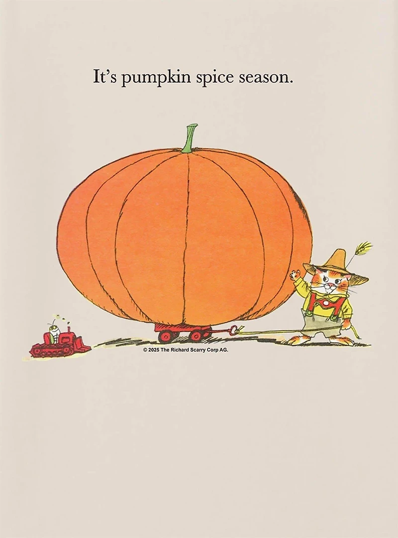 Richard Scarry Pumpkin Spice Season T-Shirt