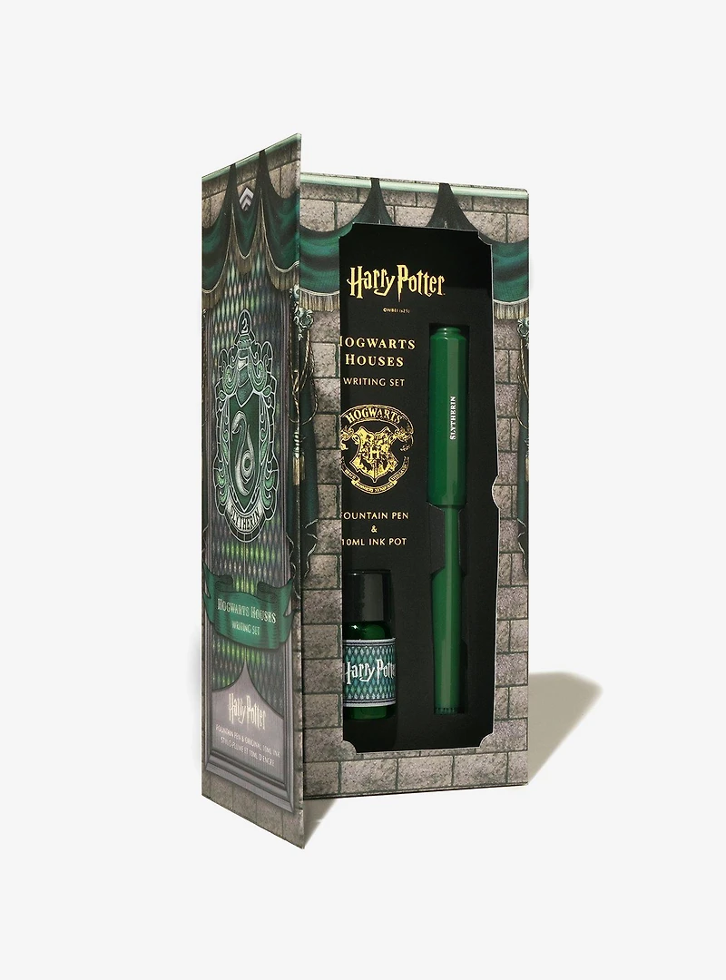Harry Potter Slytherin Fountain Pen & Ink Pot Set