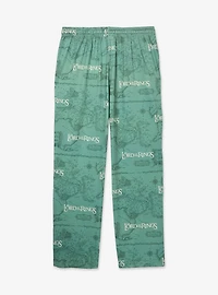 the Lord of Rings Middle-earth Map Allover Print Sleep Pants — BoxLunch Exclusive