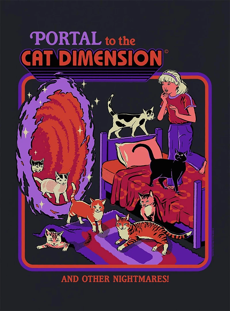 Steven Rhodes Cat Dimension T-Shirt