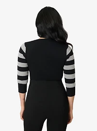 Unique Vintage Black & Raccoon Sleeve Minou Sweater