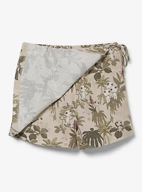 Studio Ghibli® Princess Mononoke Kodama Floral Linen Skort - BoxLunch Exclusive