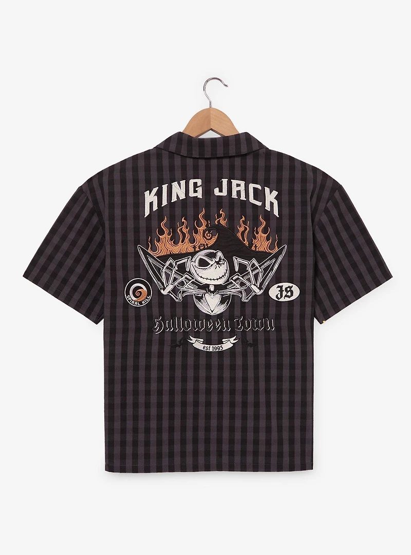 Disney The Nightmare Before Christmas King Jack Mechanic Woven Button-Up - BoxLunch Exclusive