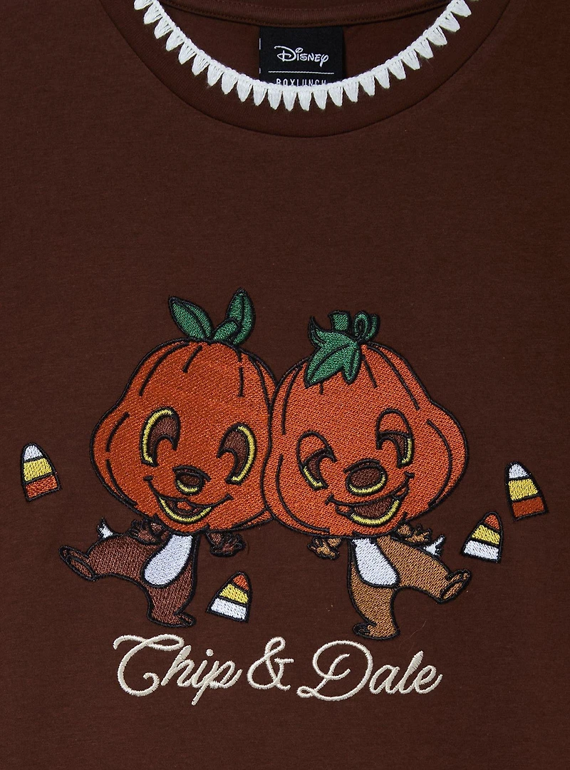 Disney Chip & Dale Pumpkin Halloween Women's Plus T-Shirt — BoxLunch Exclusive