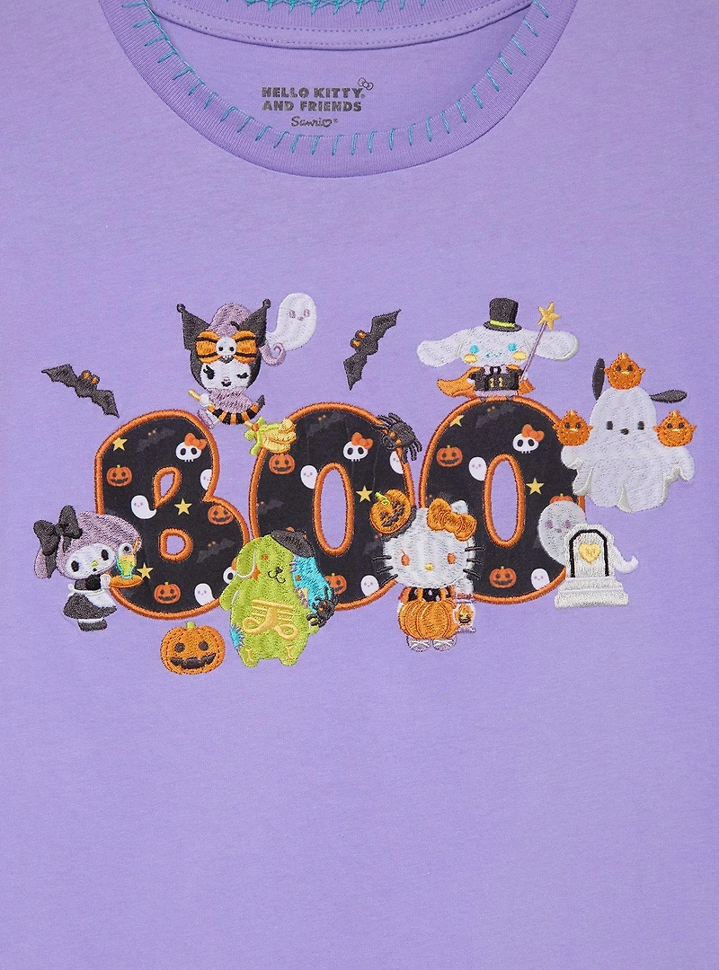 Sanrio Hello Kitty and Friends Halloween Embroidered Glow-in-the-Dark Women's T-Shirt - BoxLunch Exclusive
