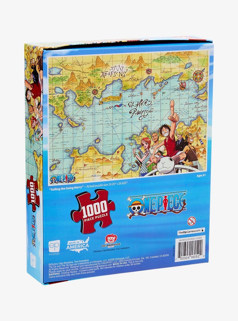 One Piece Straw Hat Crew Map 1000 Piece Puzzle