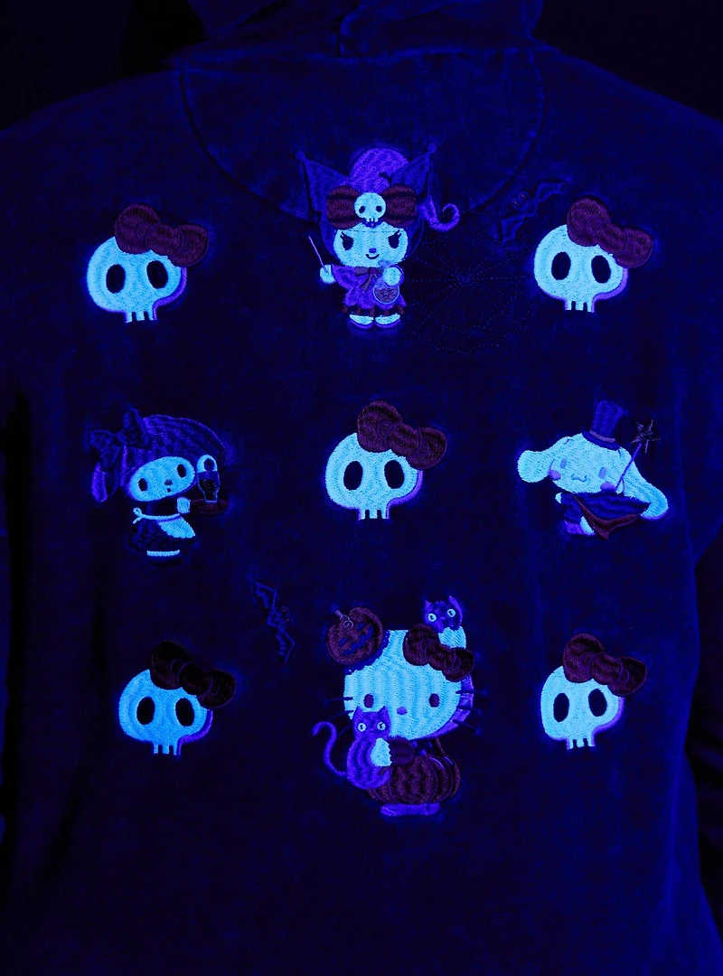 Sanrio Hello Kitty and Friends Halloween Glow-in-the-Dark Women's Plus Zippered Hoodie — BoxLunch Exclusive