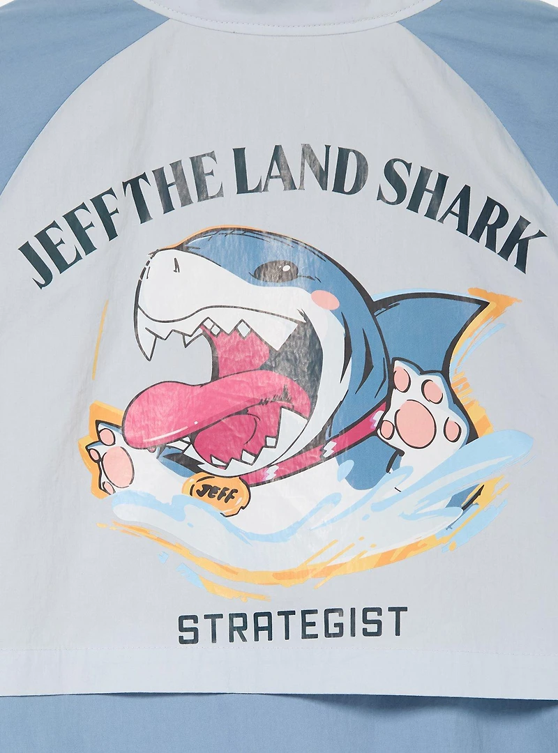 Marvel Rivals Jeff the Land Shark Color Block Windbreaker - BoxLunch Exclusive