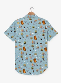 SpongeBob SquarePants Office on Fire Allove Print Woven Button-Up - BoxLunch Exclusive