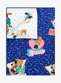 Disney A Goofy Movie Characters Retro Reversible Quilted Blanket - BoxLunch Exclusive