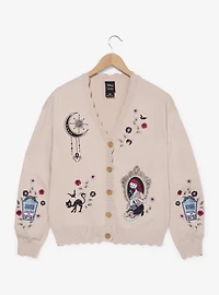 Disney The Nightmare Before Christmas Sally Embroidered Icons Women's Scalloped Cardigan - BoxLunch Exclusive