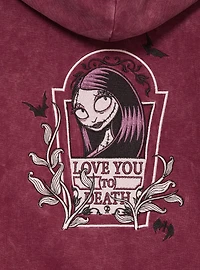 Disney The Nightmare Before Christmas Love You to Death Sally Women's Cropped Zippered Hoodie - BoxLunch Exclusive