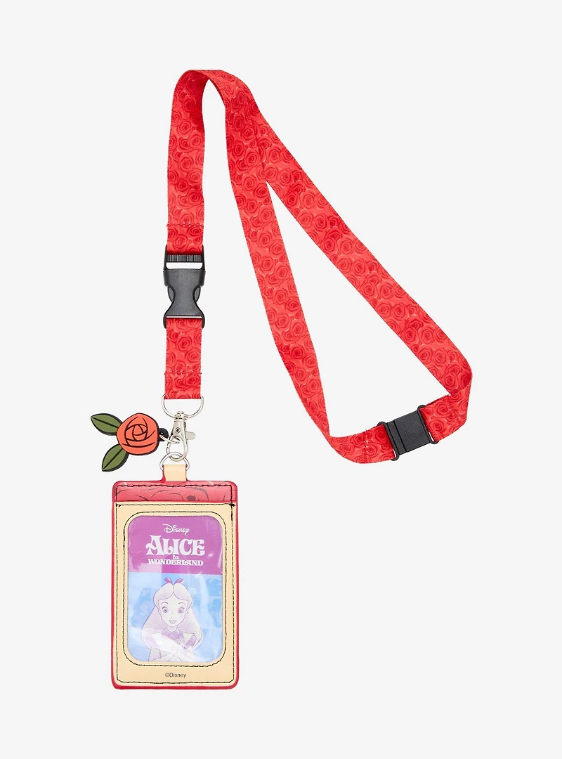 Disney Alice in Wonderland Queen of Hearts Lanyard - BoxLunch Exclusive