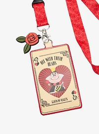 Disney Alice in Wonderland Queen of Hearts Lanyard - BoxLunch Exclusive