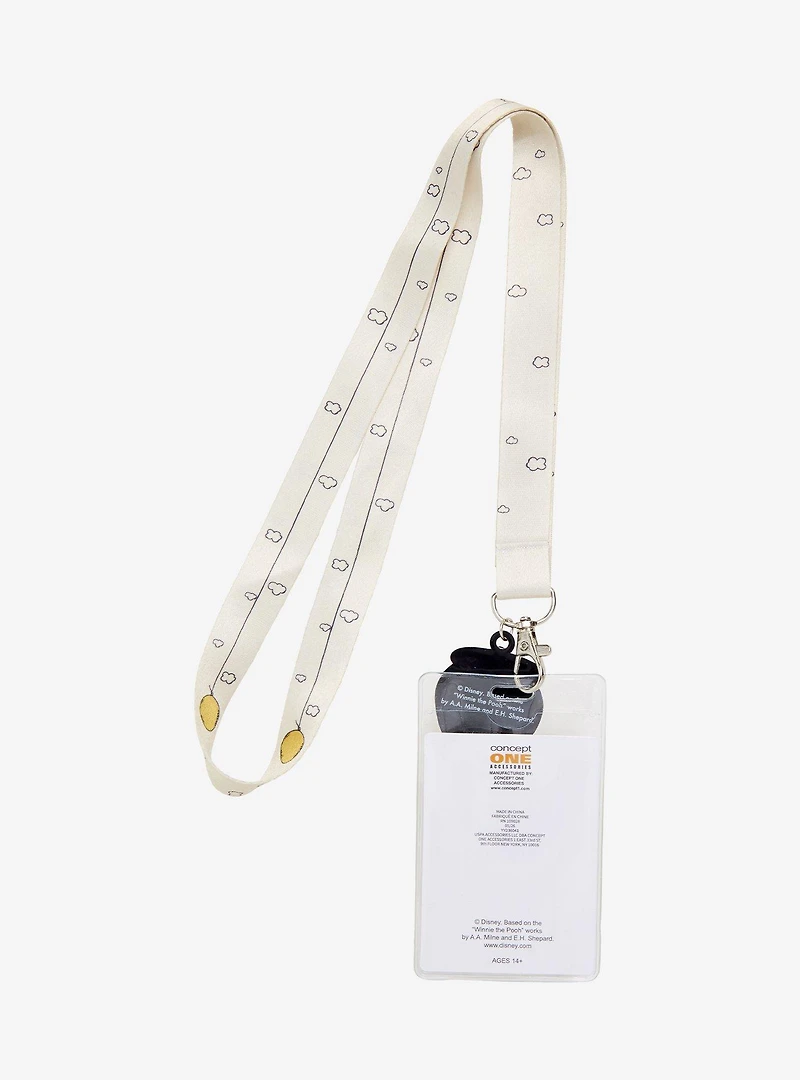 Disney Winnie the Pooh Up Up & Away Allover Print Lanyard