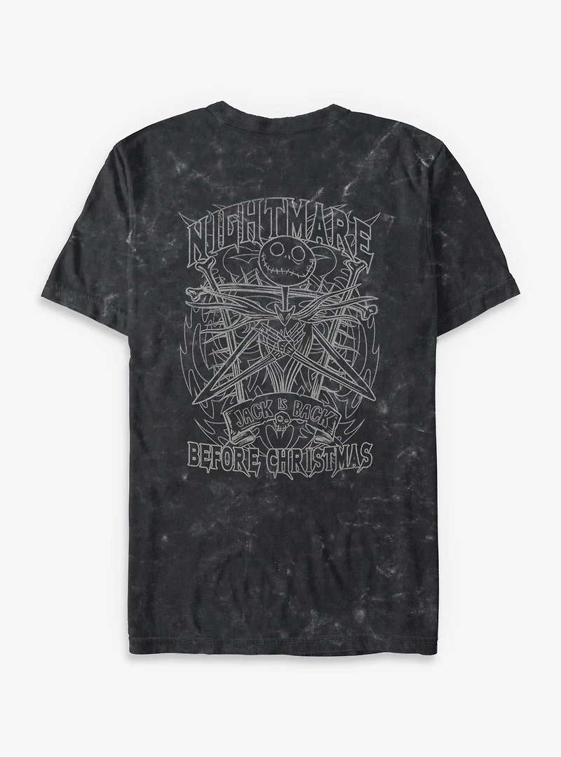 Disney The Nightmare Before Christmas Long Live Jack Mineral Wash T-Shirt