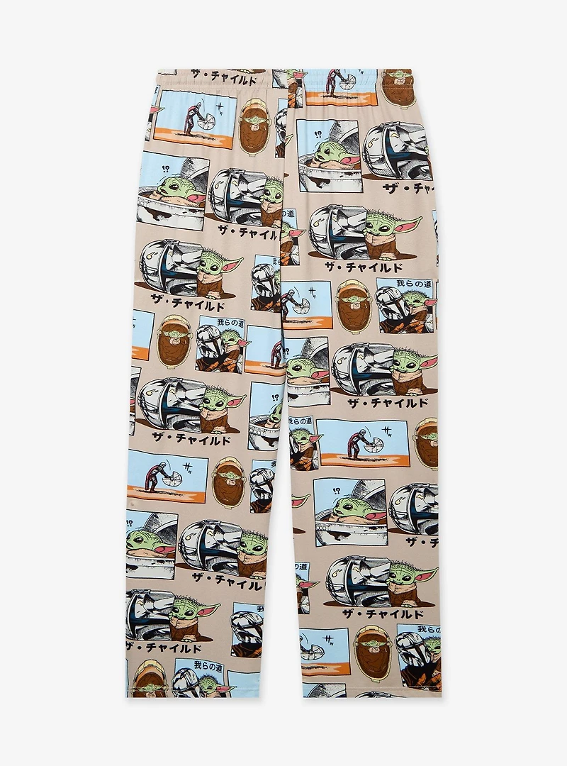 Star Wars The Mandalorian Manga Panels Allover Print Sleep Pants - BoxLunch Exclusive