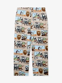 Star Wars The Mandalorian Manga Panels Allover Print Sleep Pants - BoxLunch Exclusive