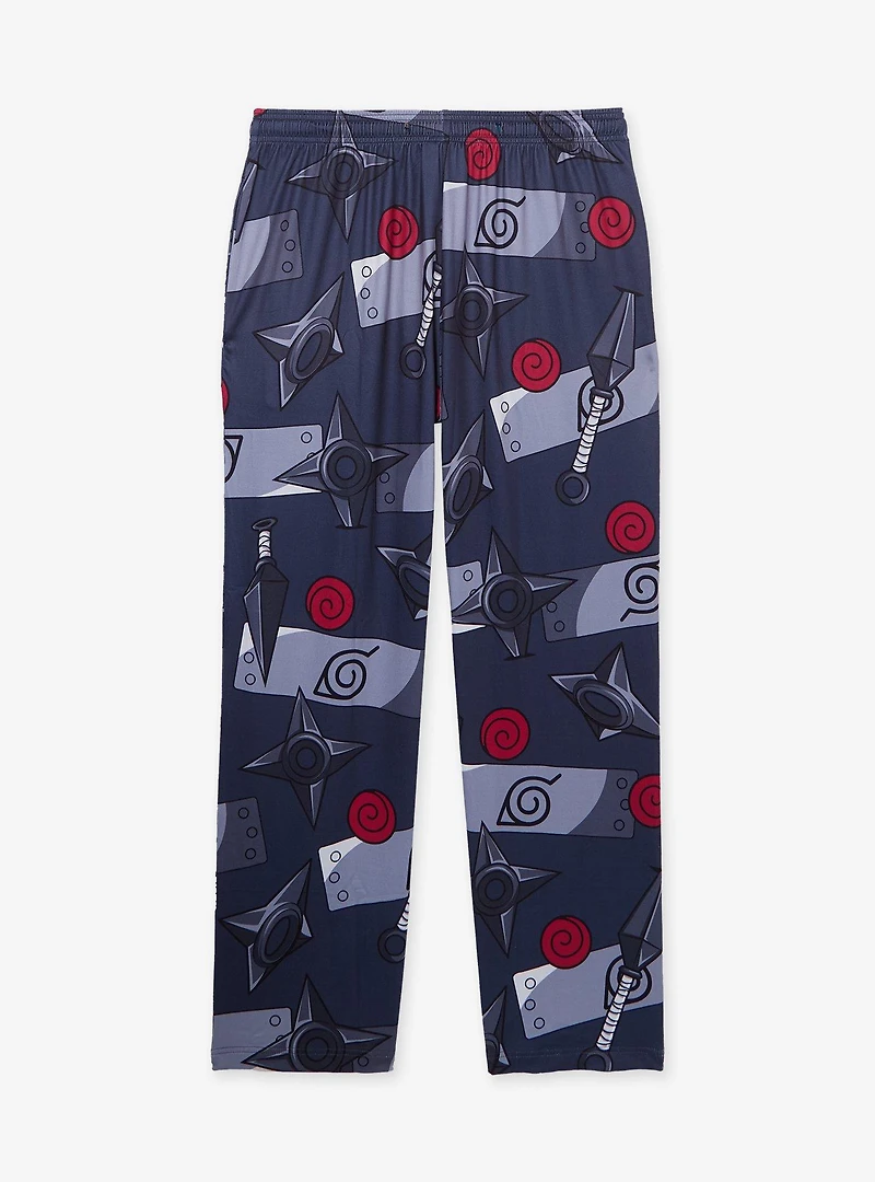 Naruto Shippuden Kakashi Hatake Icons Allover Print Sleep Pants - BoxLunch Exclusive