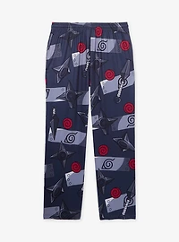 Naruto Shippuden Kakashi Hatake Icons Allover Print Sleep Pants - BoxLunch Exclusive