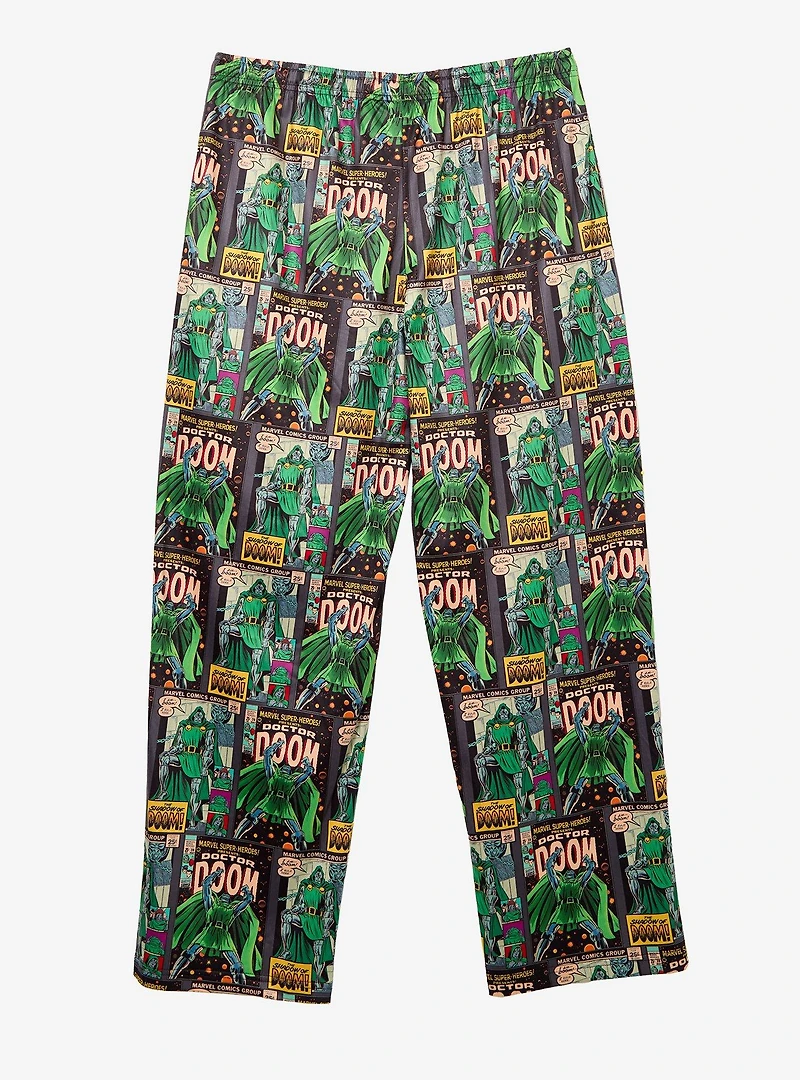 Marvel Dr. Doom Comic Cover Allover Print Sleep Pants - BoxLunch Exclusive