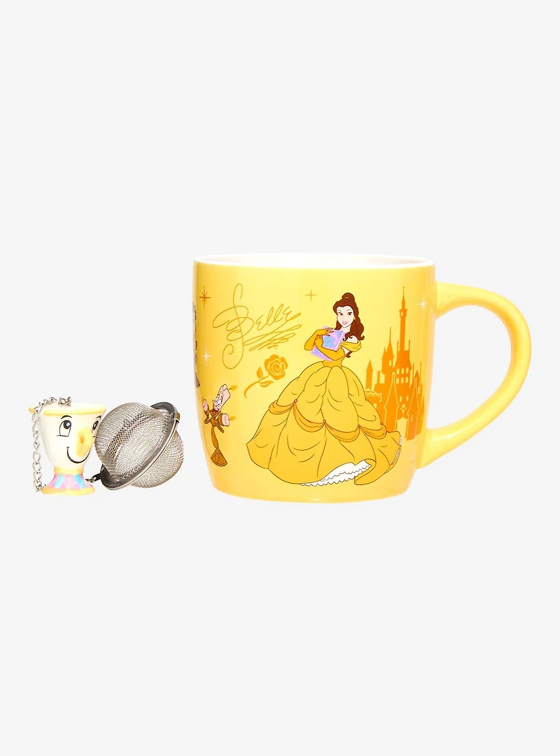 Disney Beauty and The Beast Belle Mug & Chip Tea Infuser Set