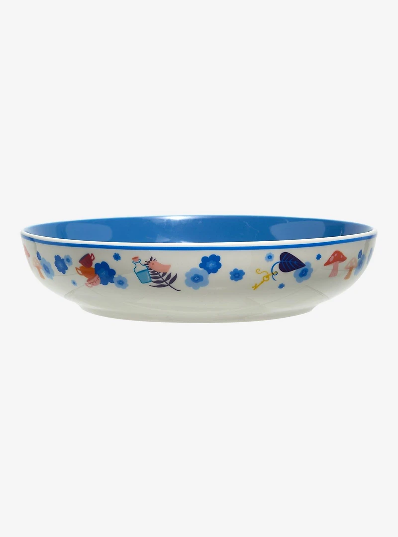 Disney Alice in Wonderland Floral Wide Bowl