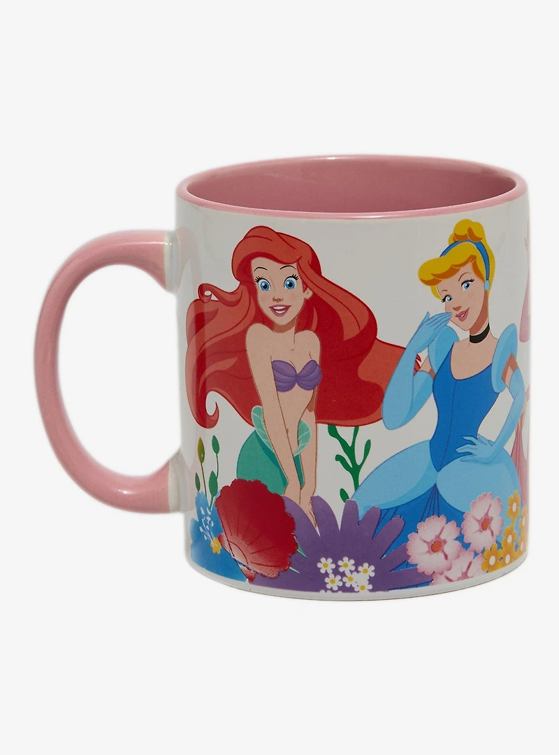 Disney Princess Floral Group Portrait Mug