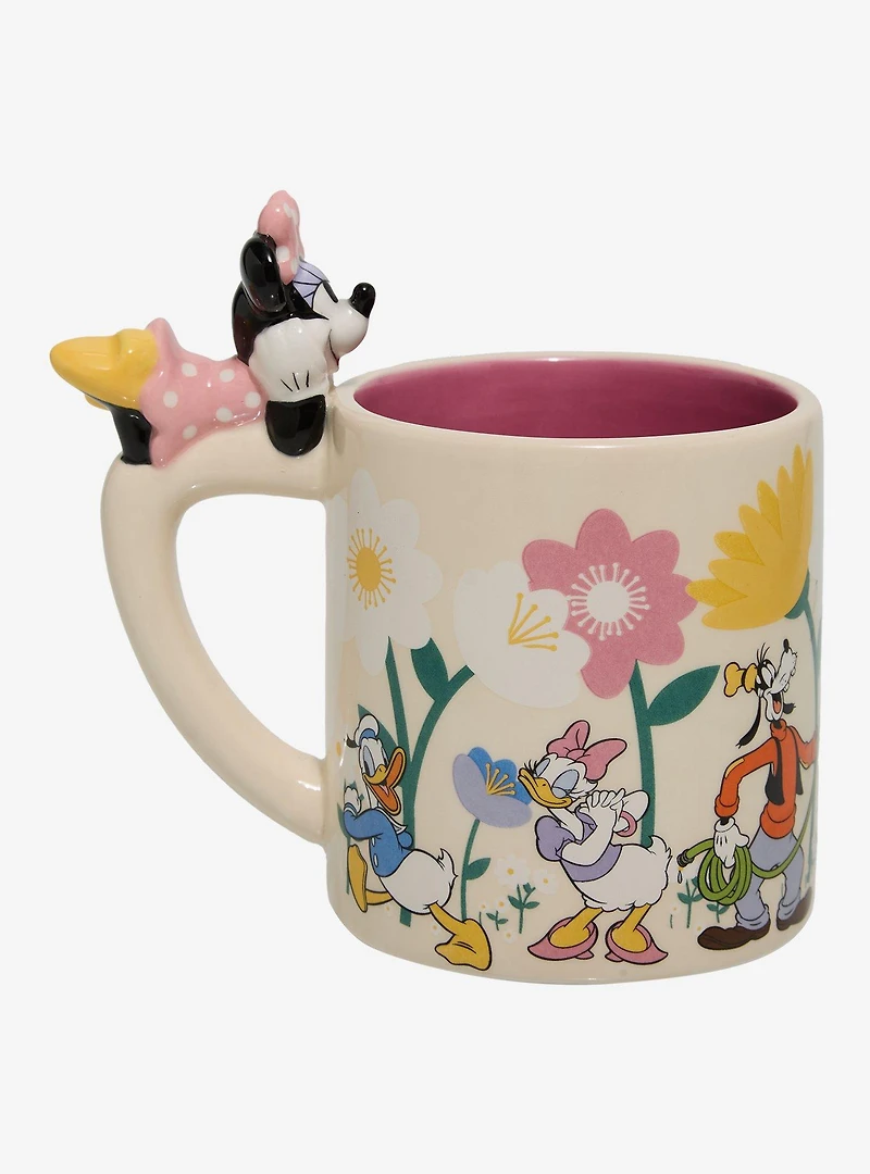 Disney Minnie Mouse & Friends Floral Mug with Minnie Charm