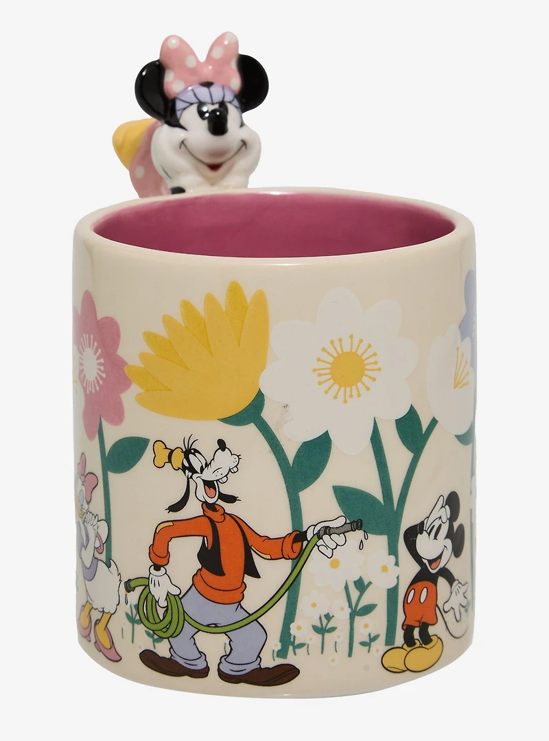 Disney Minnie Mouse & Friends Floral Mug with Minnie Charm